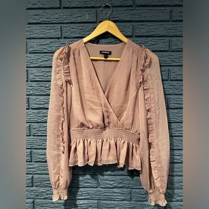 Express Empire Waist Surplise Blouse Sz XS
